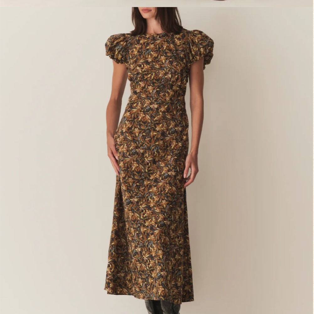 Doen - Rhodia Dress - Noir Narcissus - Small - EUC